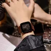 Silicone Band Square Dial Watch