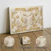 DIY Pearl Painting Gorgeous Haima for Home Wall Decor with Frame(20x30cm)