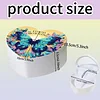 Butterfly DIY Diamond Painting Heart-Shaped Jewelry Box Decorative Storage Case