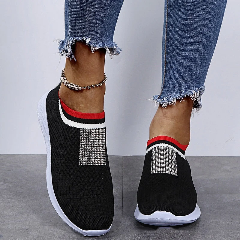 Women Casual Shoes Fashion Breathable Walking Mesh Flat Shoes Sneakers Women 2021 Tenis Feminino Pink Black  Shoes Women