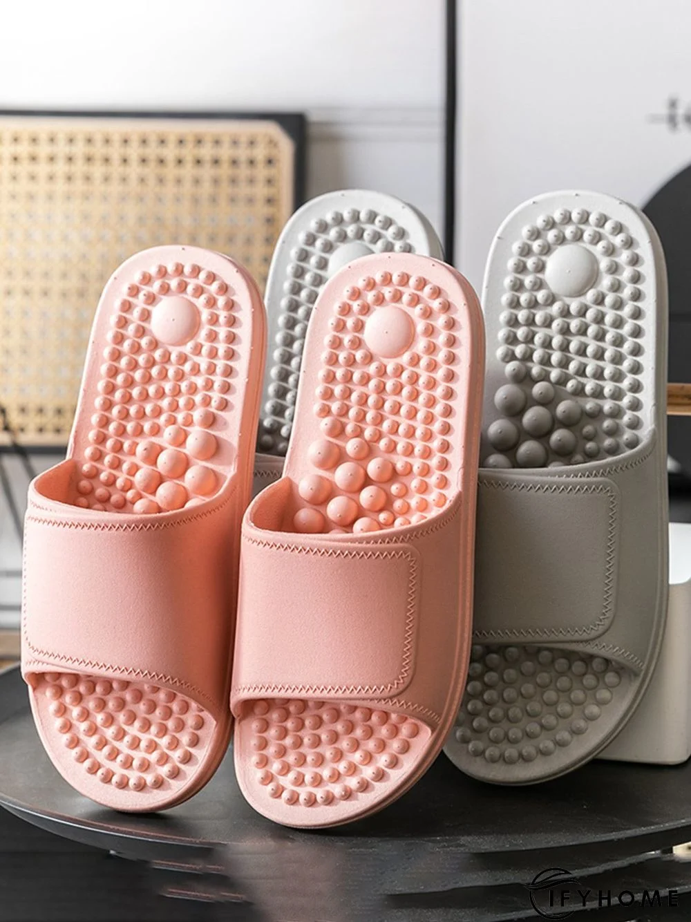 Massage Function Waterproof Bathroom Slippers | IFYHOME