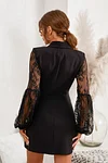 Danita Lace Double-Breasted Blazer Dress