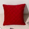 Plain Velvet Rhombus Home Living Creative Cushion Pillow Cover