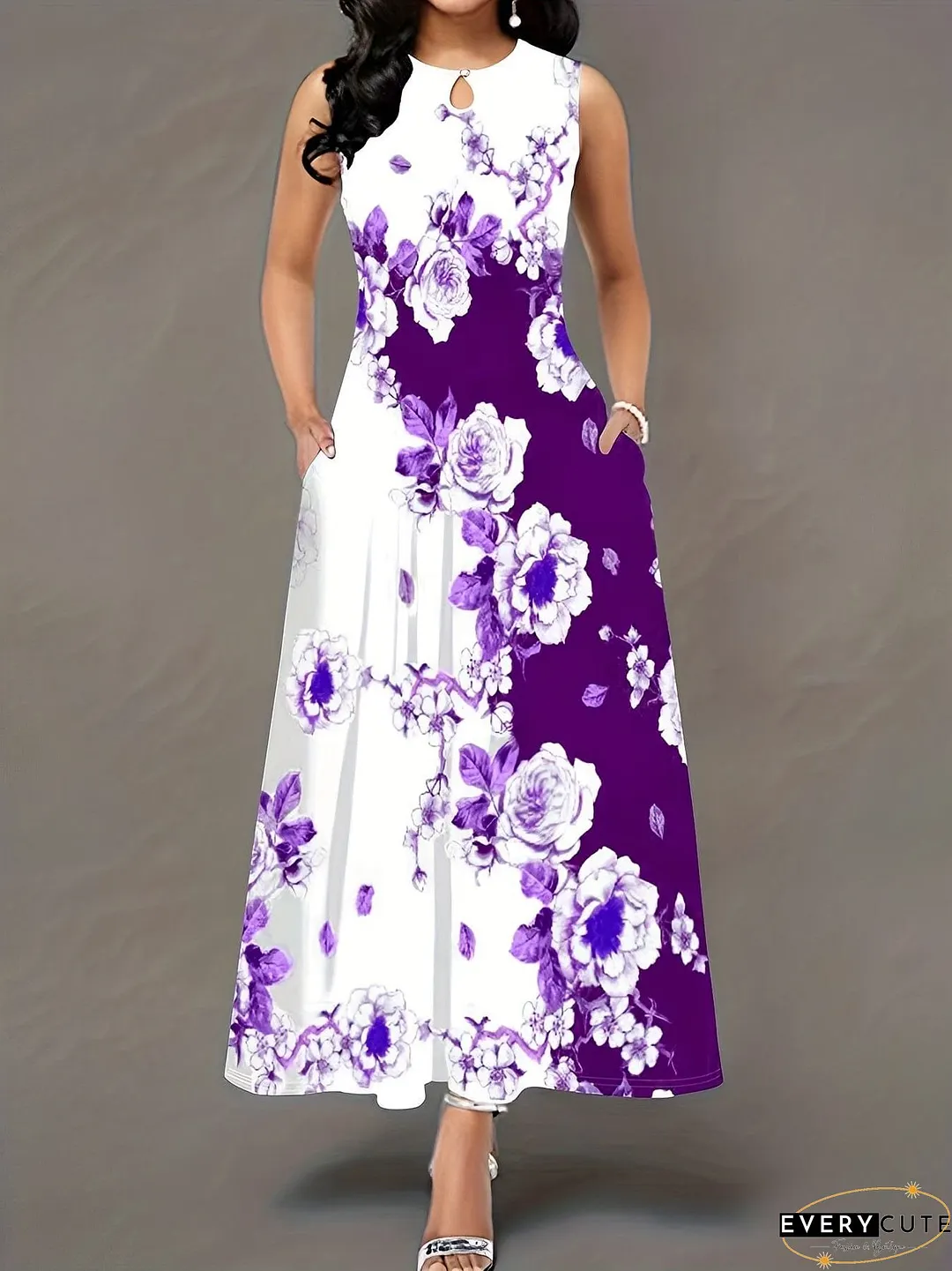 Plus Size Floral Dress