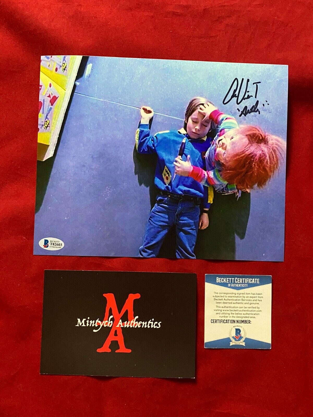 ALEX VINCENT AUTOGRAPHED SIGNED 8x10 Photo Poster painting! CHILD'S PLAY! ANDY! BECKETT COA!