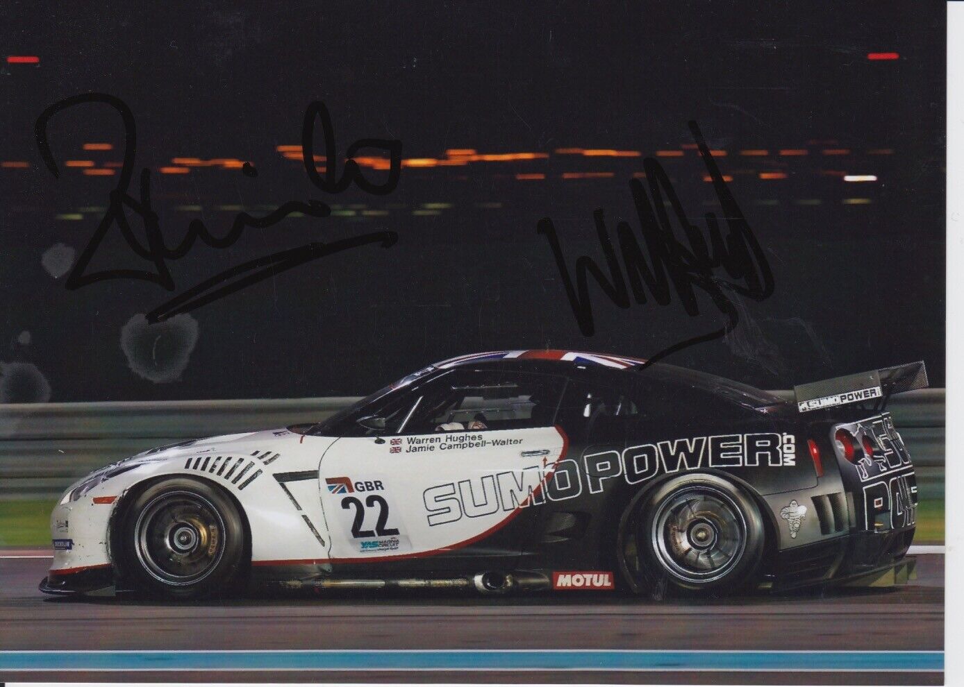 Campbell-Walter and Hughes Hand Signed 7x5 Photo Poster painting - FIA GT Championship 6.