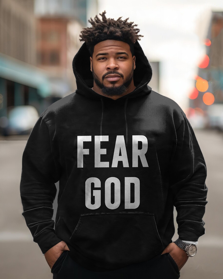 Men's Plus Size Fear God Hoodie