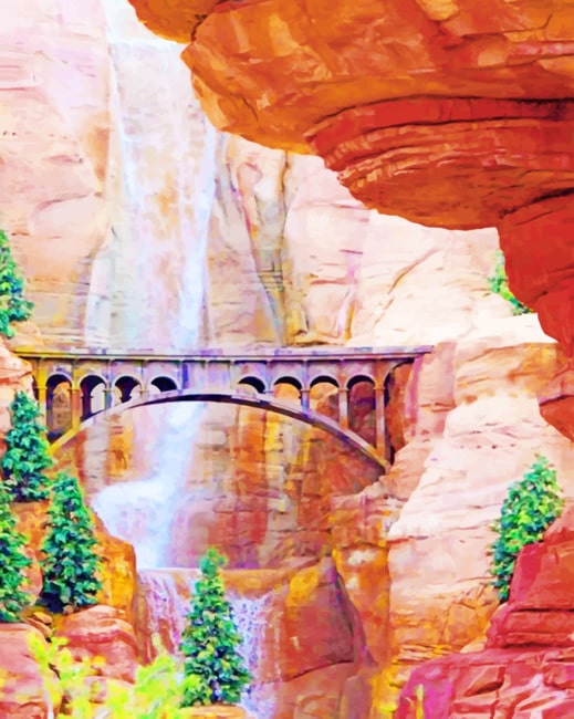 

Radiator Springs Cascade – Paint By Numbers - 40*50CM, 501 Original