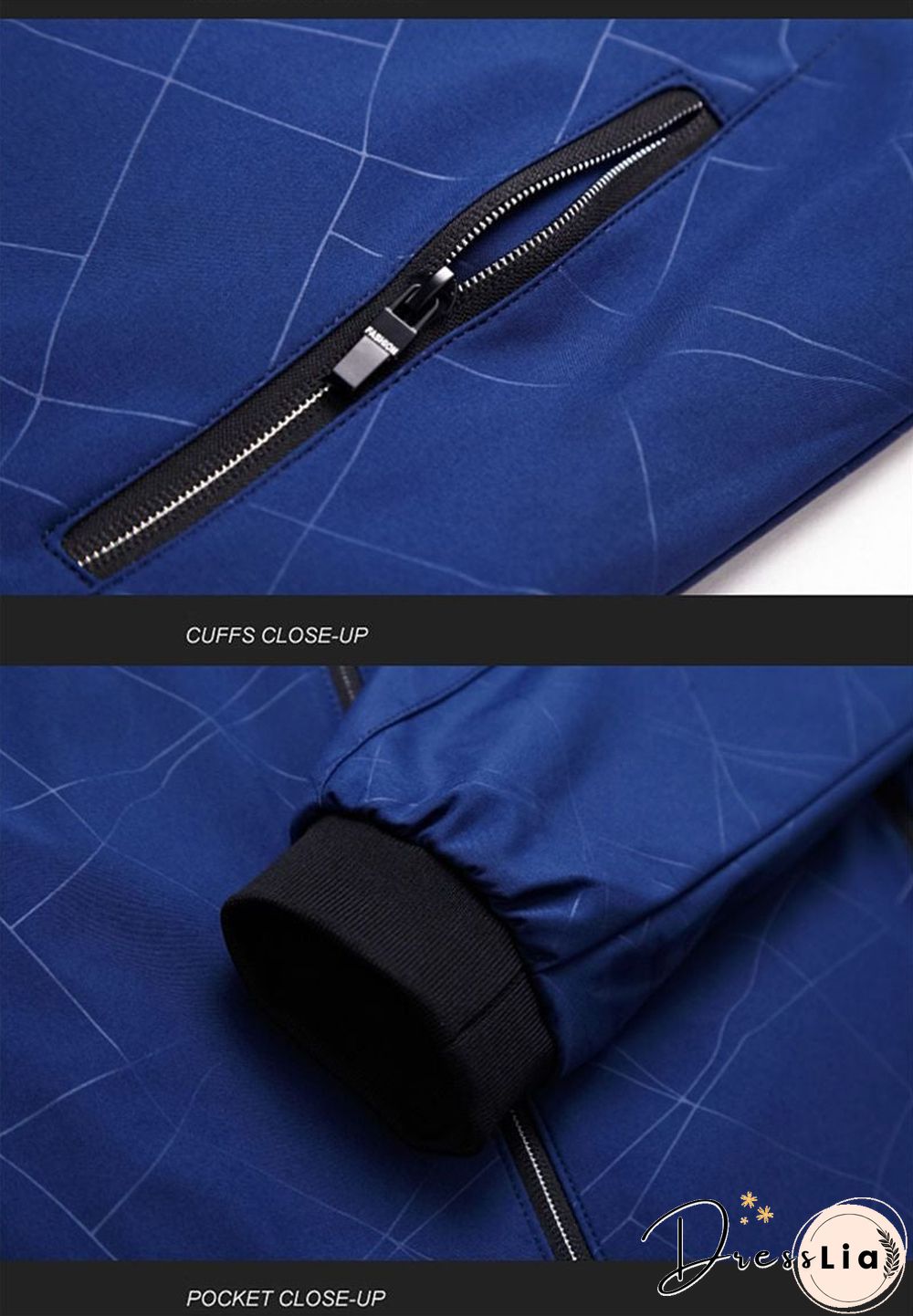 Men Brand Bomber Jacket Business Casual Stand Collar Coats New Zipper Rib sleeve Outerwear