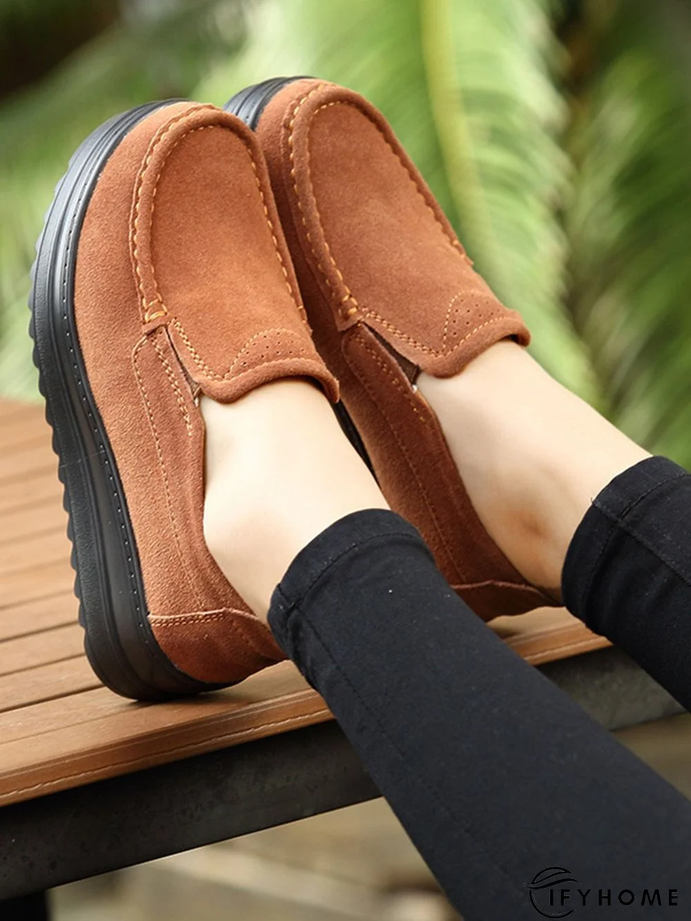 Casual Suede Non-slip Platform Shoes | IFYHOME