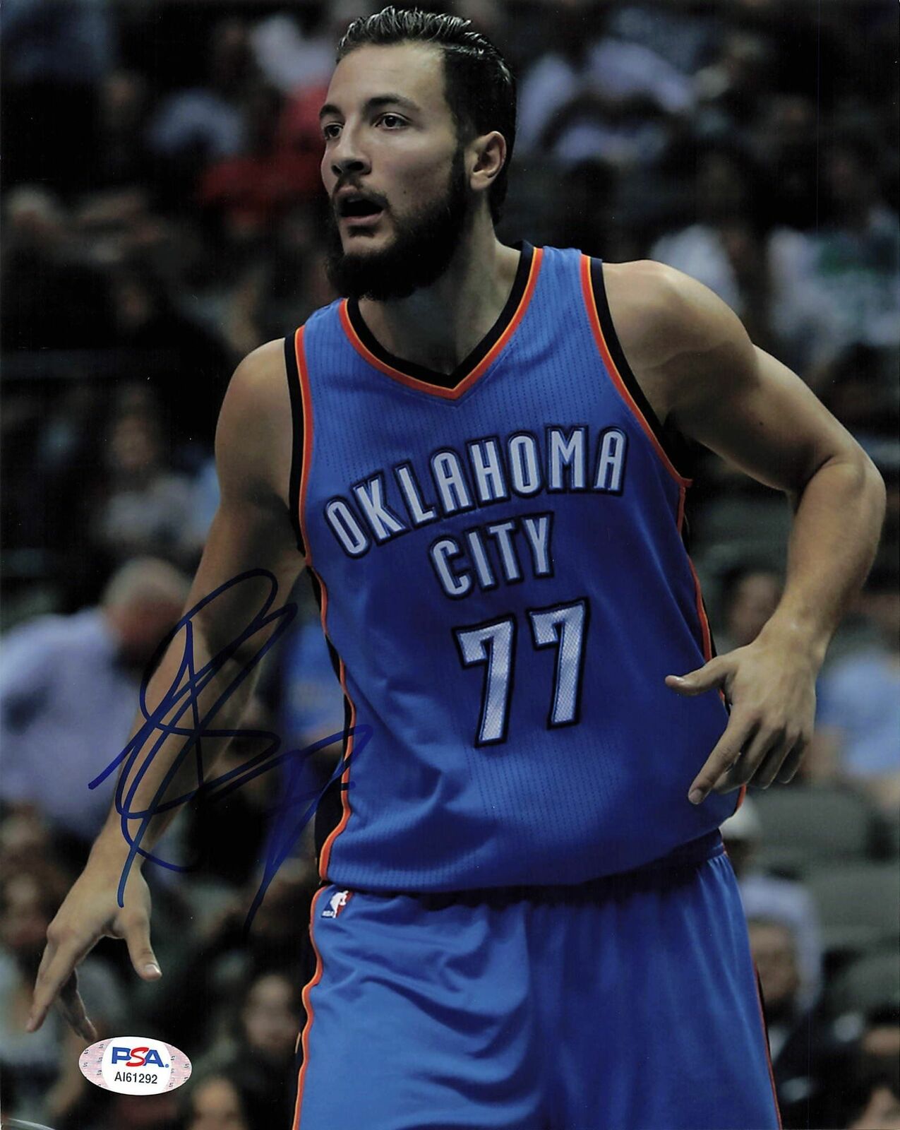 JOFFREY LAUVERGNE signed 8x10 Photo Poster painting PSA/DNA Oklahoma City Thunder Autographed