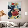 >SALE<Full Embroidery Eco-cotton Thread 11CT Printed Cow Cross Stitch Kit 40x50cm