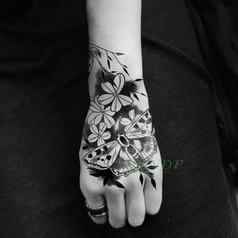 Sdrawing Temporary Tattoo Sticker rose flower Tatto Flash Tatoo Fake Tattoos Tatouage Wrist foot hand For Girl Women femme