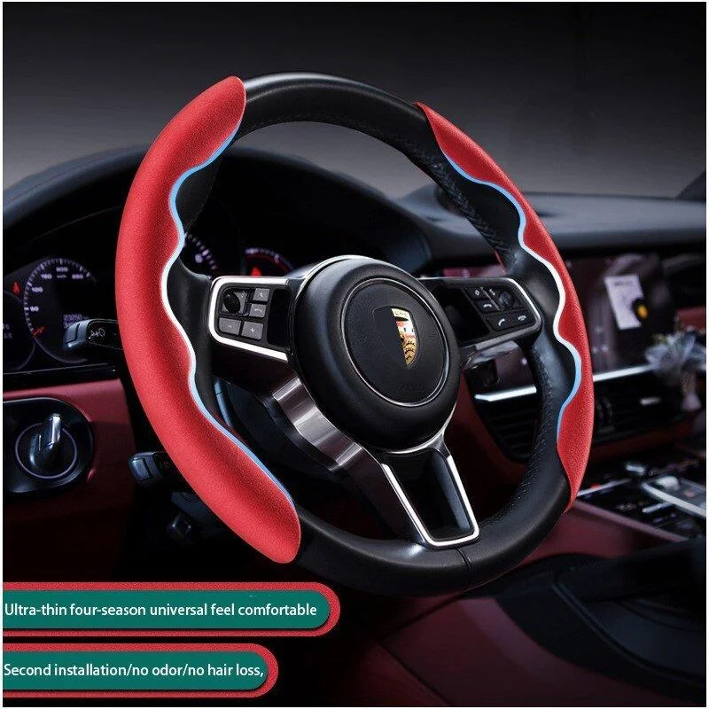 Car Anti-Skid Plush Steering Wheel Cover（2PCS）