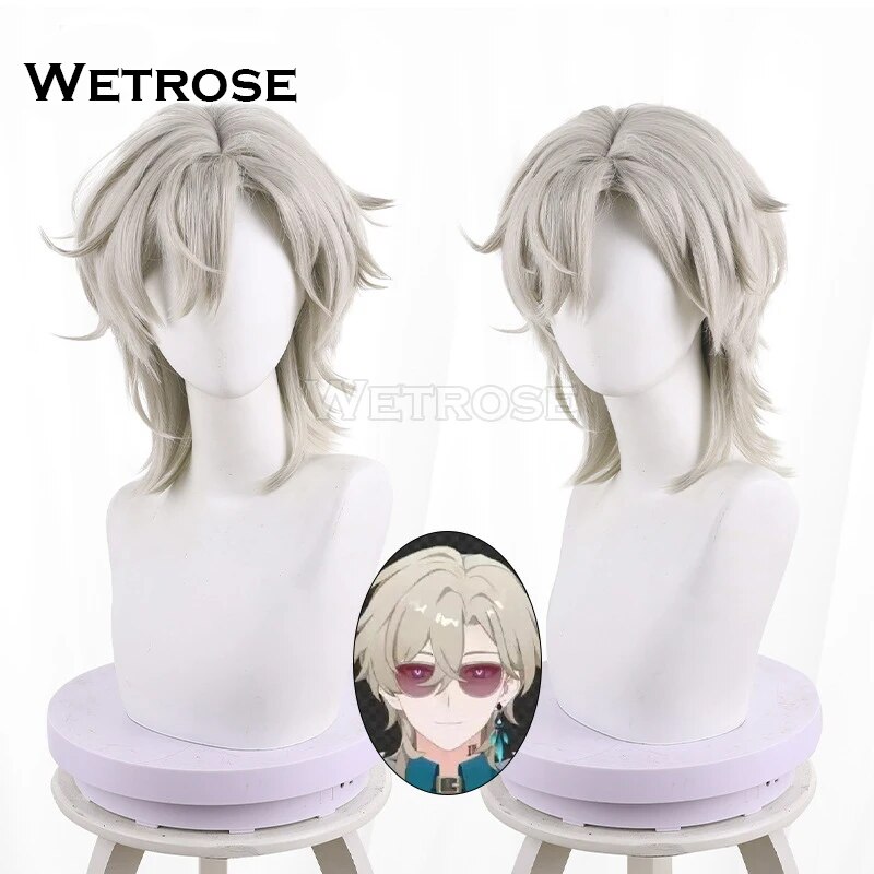[Wetrose] Pre-order Aventurine Honkai Star Rail Cosplay Costume Авантюрин Wig Hat Glass Full Set