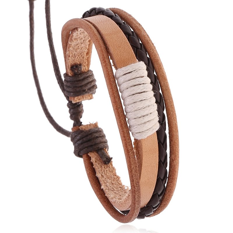 Men's vintage leather bracelet