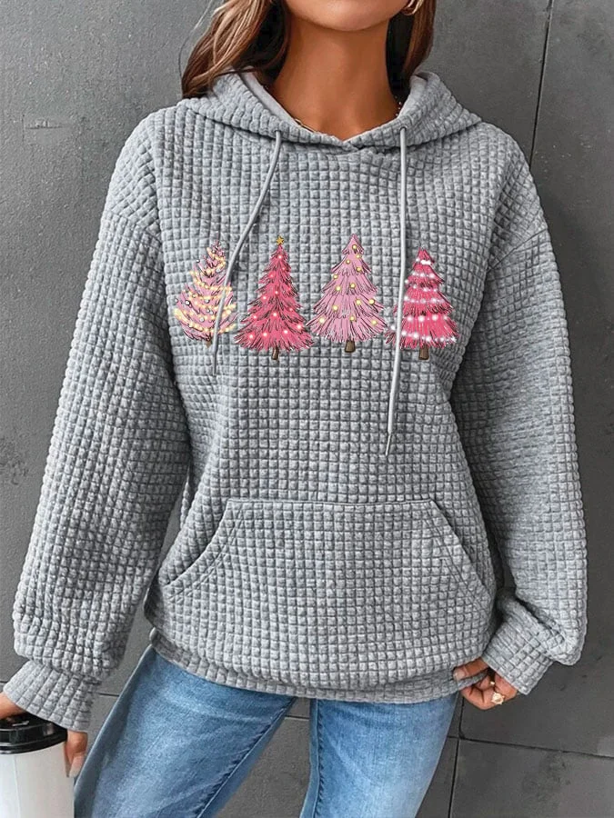 Women's Pink Tree Casual Sweatshirt socialshop
