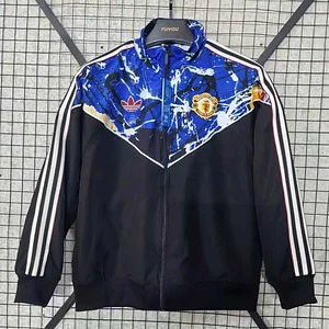 2026/2027 Manchester United Windbreaker Blue Football Shirt 1:1 Thai Quality