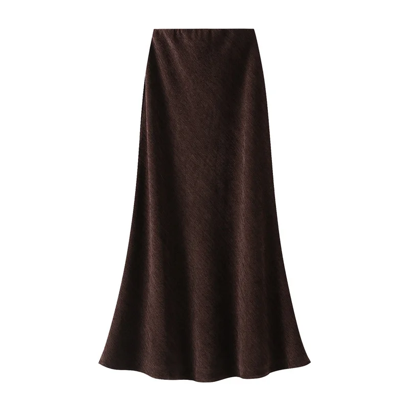 Nigikala Nigikala Fishtail Skirt Skirt Thick Autumn And Winter New High-Waist Thin Temperament A-Word Swing Dress 9852