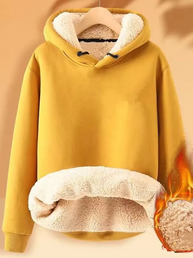 Women's Sherpa Warm Casual Hoodie