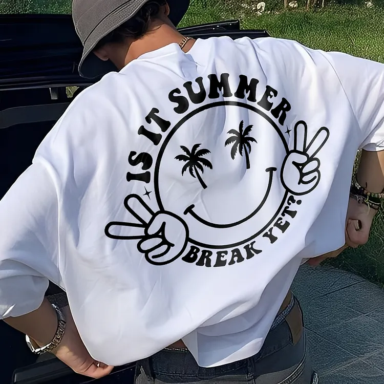 Is It Summer Break Yet Printed Men's T-shirt