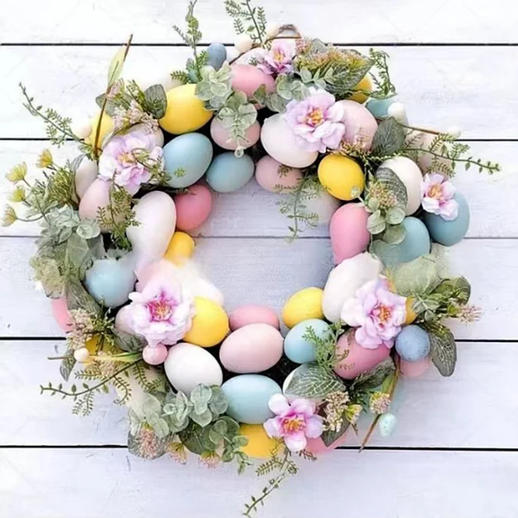 💕Handmade Easter egg wreaths