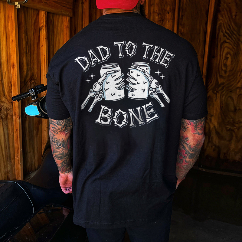 Livereid Dad To The Bone Printed Men's T-shirt - Livereid