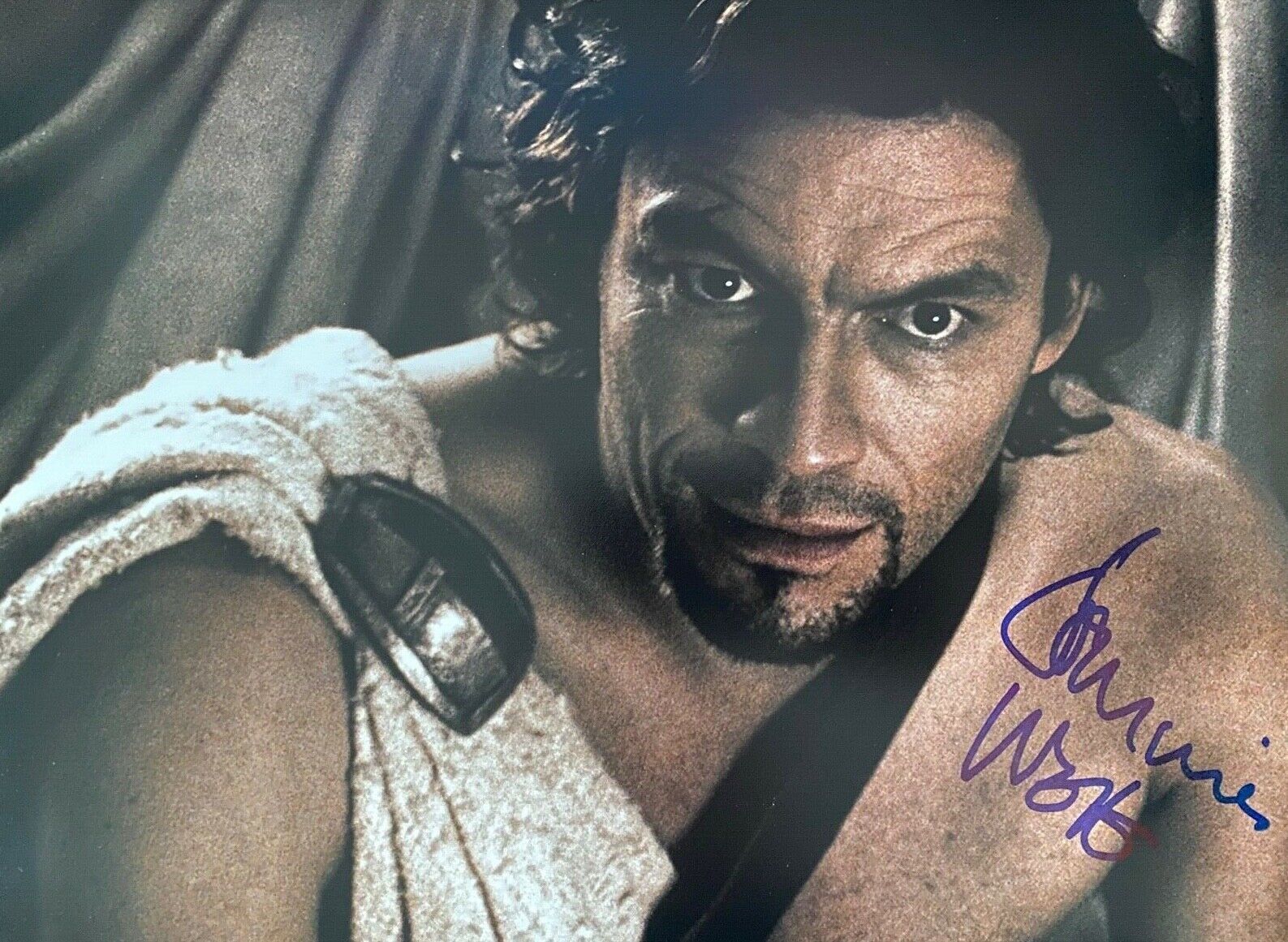 DOMINIC WEST - THERON - 300 FILM ACTOR - EXCELLENT SIGNED Photo Poster paintingGRAPH