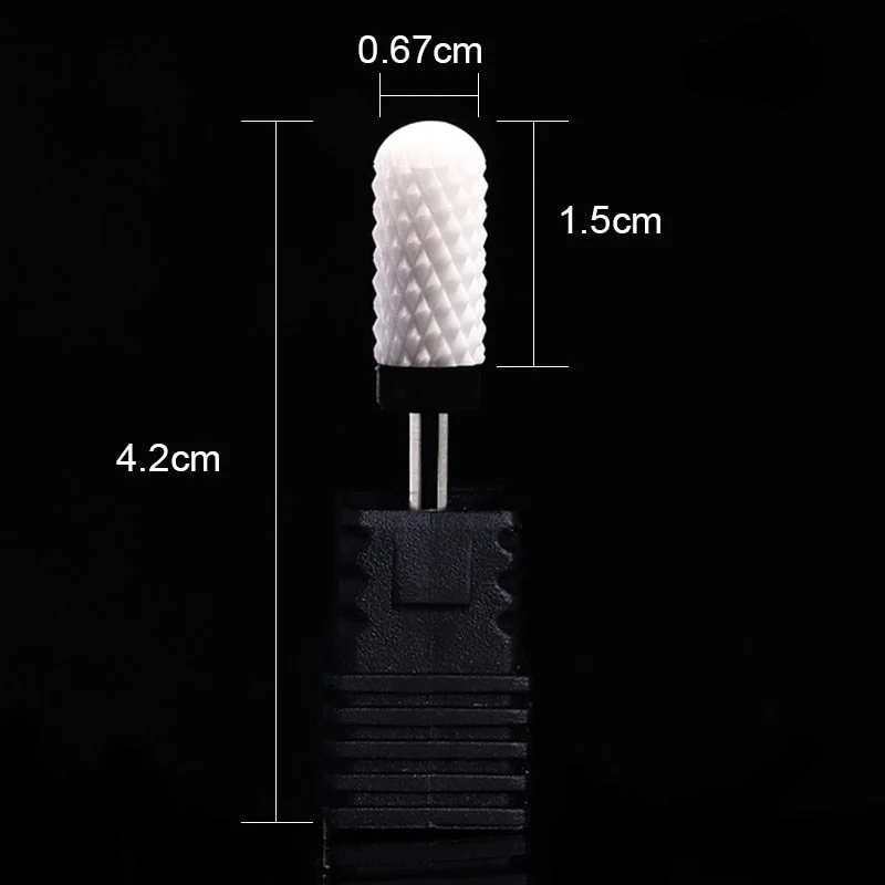 Nail Drill Bits Ceramic Milling Cutter Manicure Electric Nail Files Grinding Bits Mills Cutter Burr Pedicure Nail Art Tools-Nail Inspo