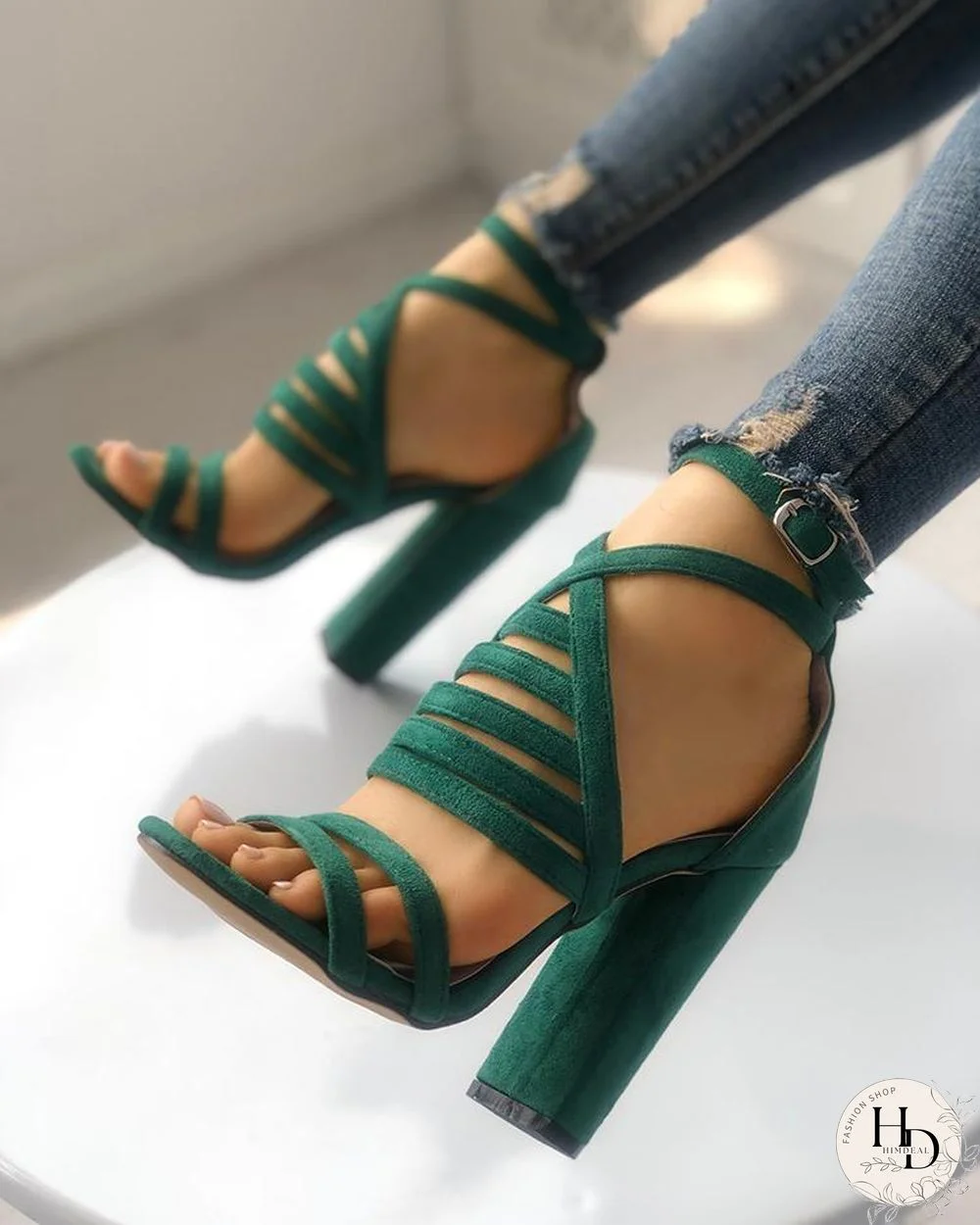 Strappy Open Toe Stiletto Sandals