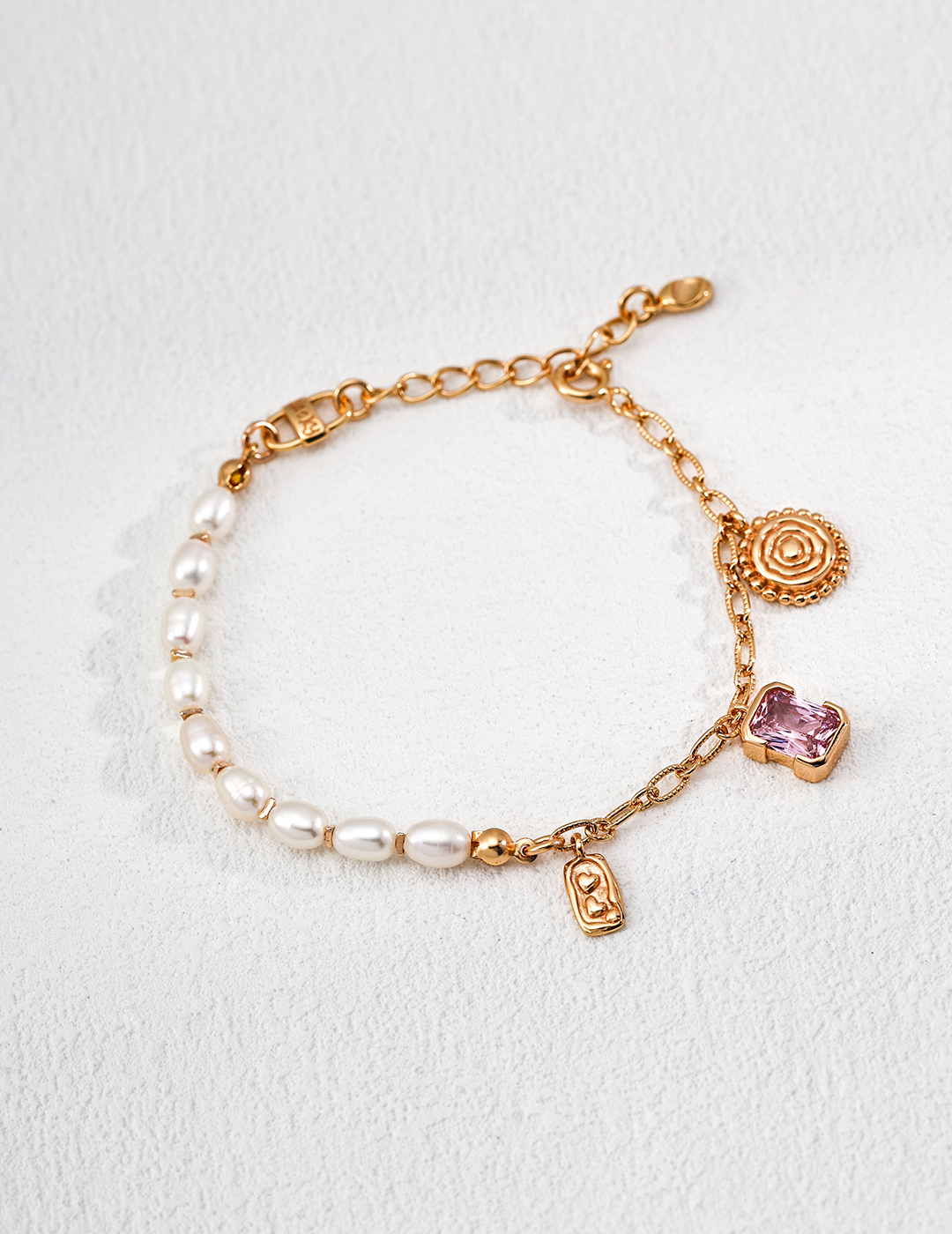 Vintage Pearl & Zircon Bracelet