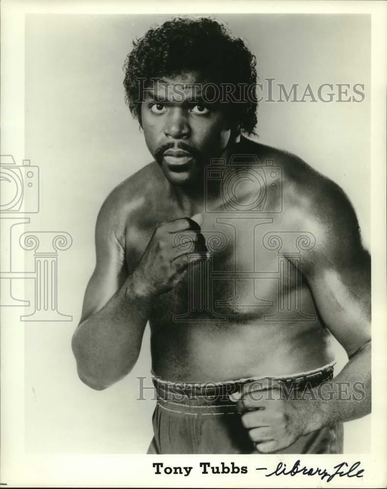 Press Photo Poster painting Boxer Tony Tubbs - lrp24335