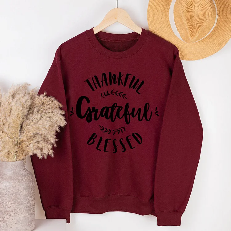 Annaletters-Thankful grateful blessed Sweatershirt-08603-Annaletters