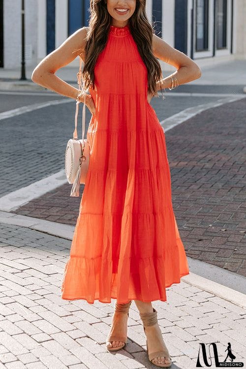 MidiSono - Come To Me Tiered Tank Midi Dress