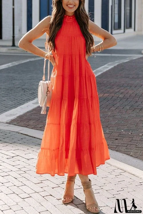 MidiSono - Come To Me Tiered Tank Midi Dress