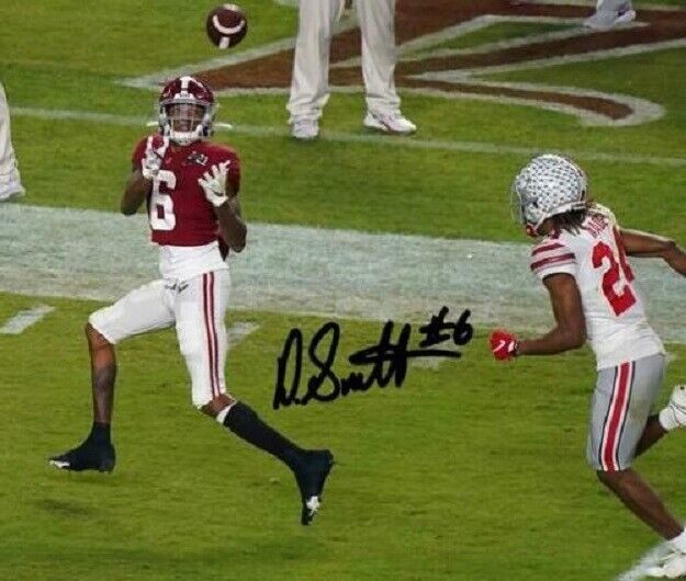 Devonta Smith Autographed Signed 8x10 Photo Poster painting ( Alabama Crimson Tide ) REPRINT