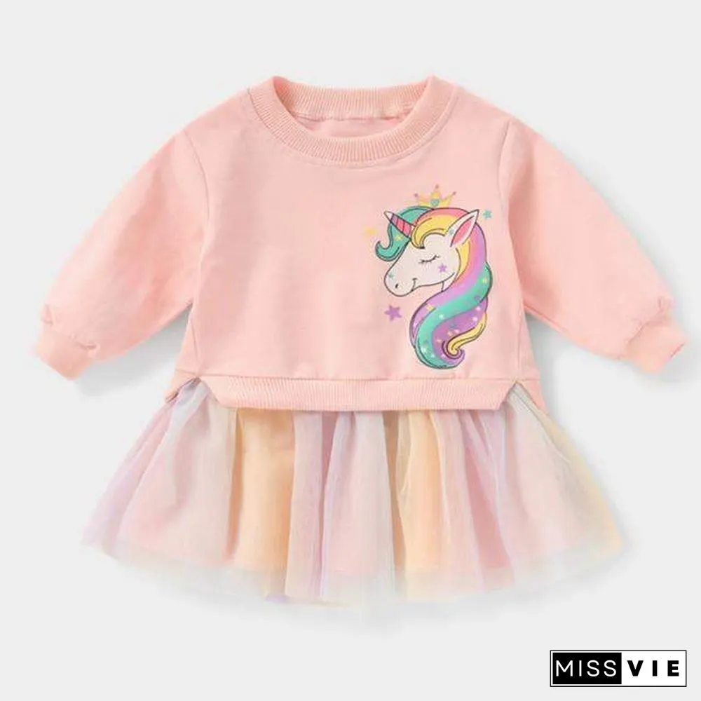 Autumn WInter Animal Style Girls Dresses