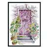 (Counted/Stamped) 14CT Spring Gate-Cross Stitch 27*36cm/10.63*14.17in(Brand)