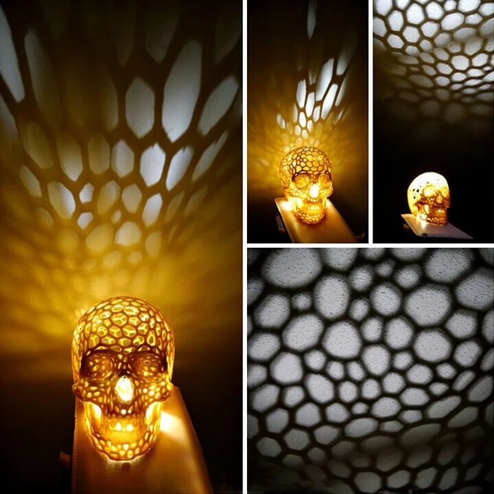 💀Most unique color-changing LED skull lamp for Halloween 💀Most unique color-changing LED skull lamp for Halloween