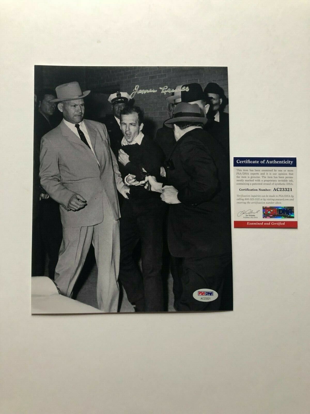 James Leavelle Rare! signed autographed JFK Oswald Dallas 8x10 Photo Poster painting PSA/DNA coa