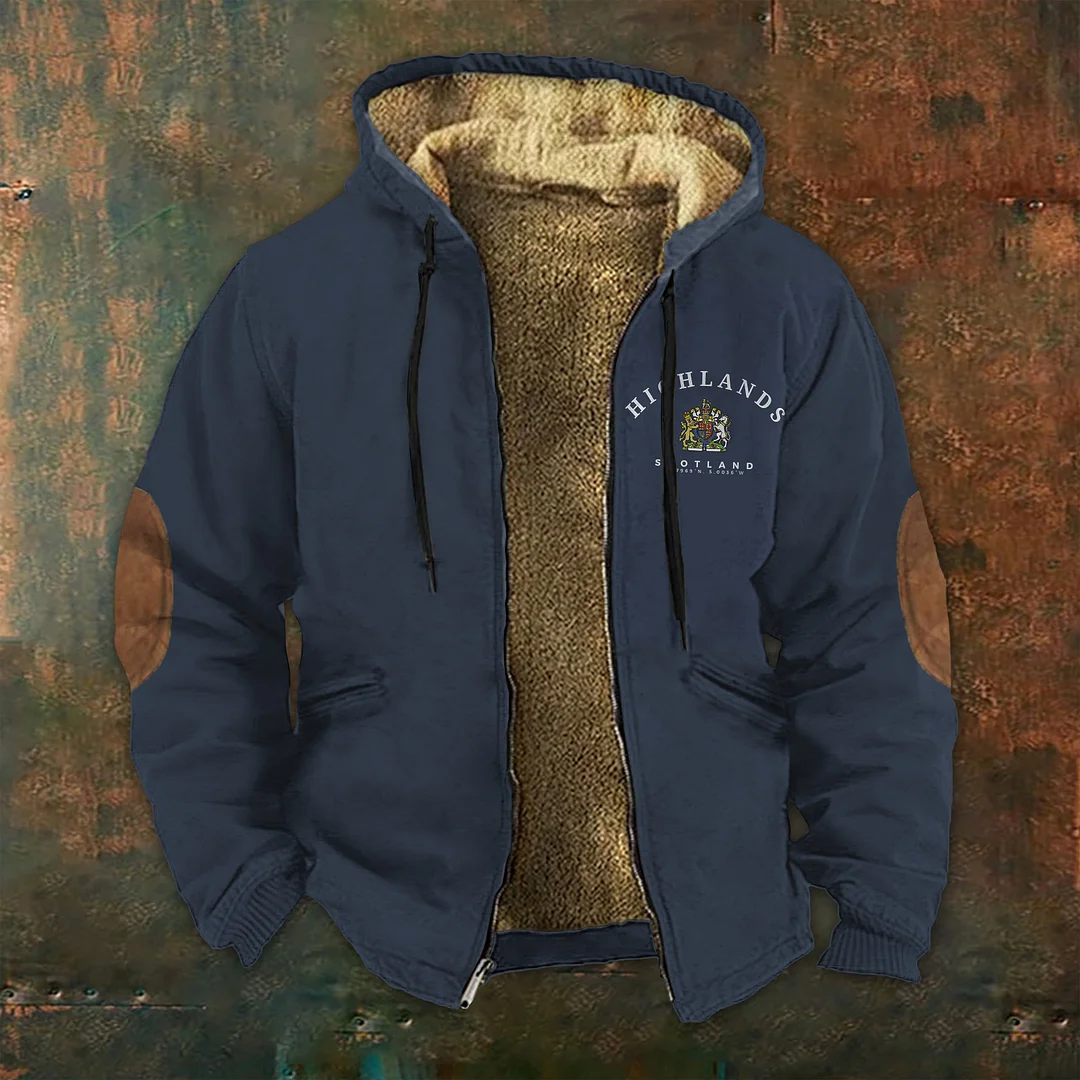 The Scottish Highlands Print Zip Sweatshirt