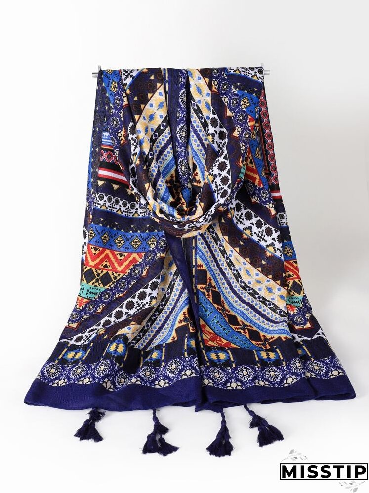 Geometric Print Scarf