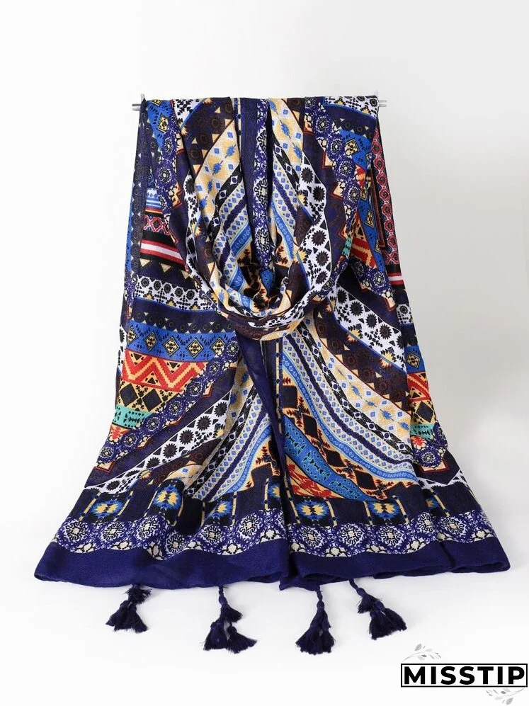 Geometric Print Scarf