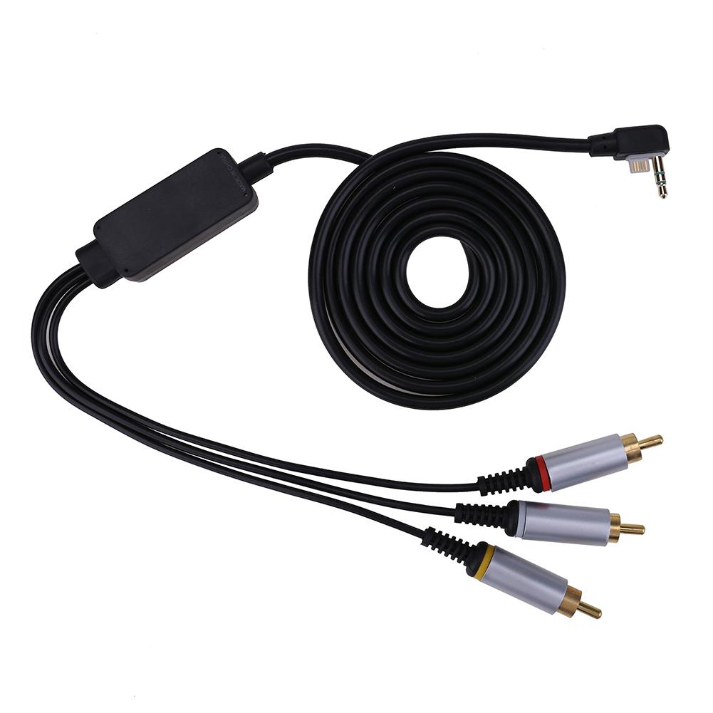 

1.8 Meters 3 RCA Port Splitter A/V Adapter Cable for PSP1000/2000/3000, 501 Original