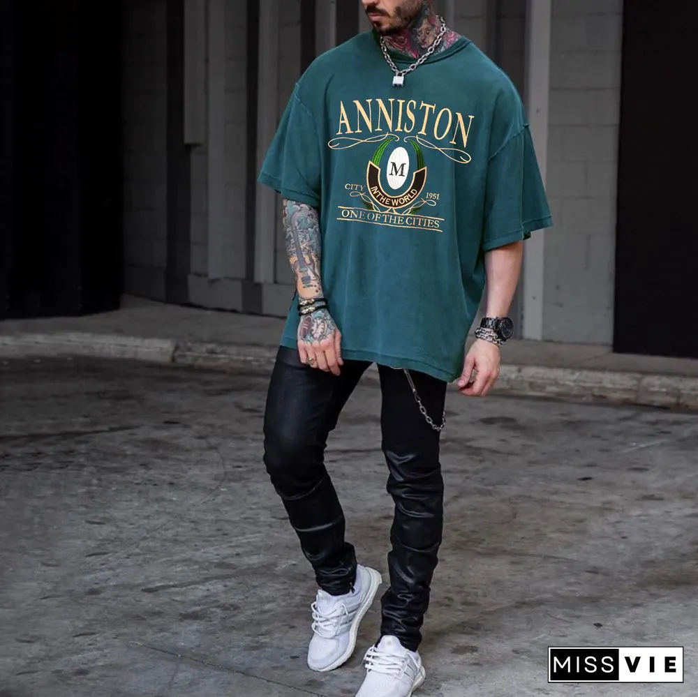 Retro Oversized Anniston Men's T-Shirt