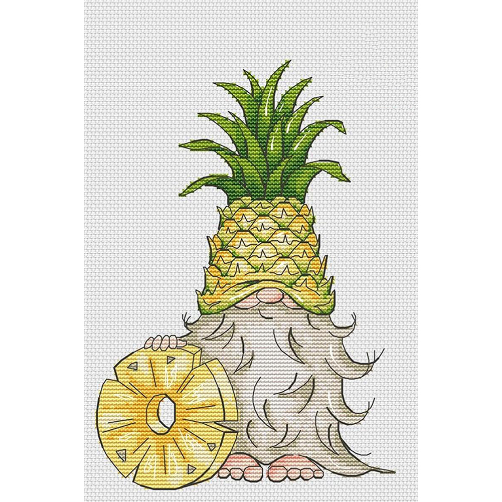 

Fruit Gnome - 11CT Stamped Cross Stitch - 30*40CM, 501 Original