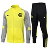 Joyfball 2024/2025 Flamenco Long Zipped Jacket Yellow Soccer Jersey 1:1 Thai Quality 