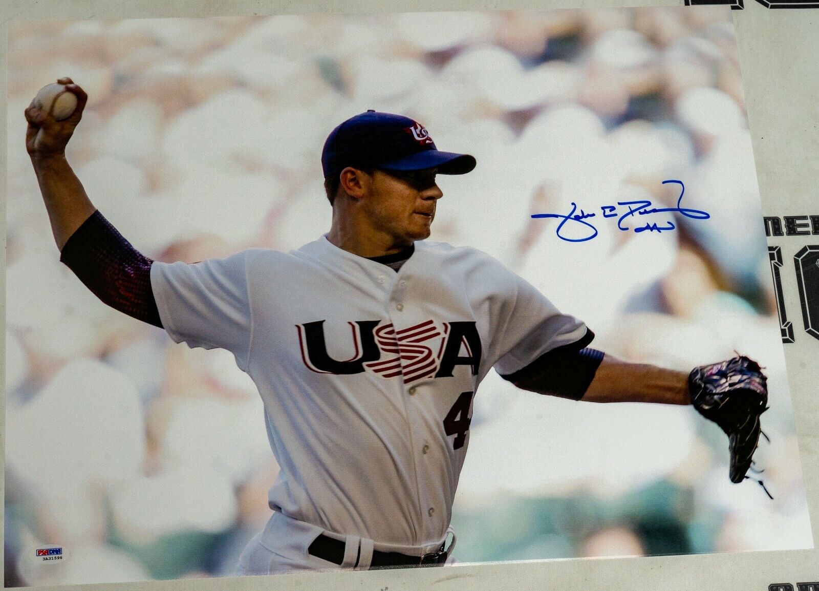 Jake Peavy Signed 16x20 Photo Poster painting PSA/DNA COA World Baseball Classic Picture Auto'd