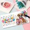 6Pcs anniversaire chien-bricolage carte de voeux