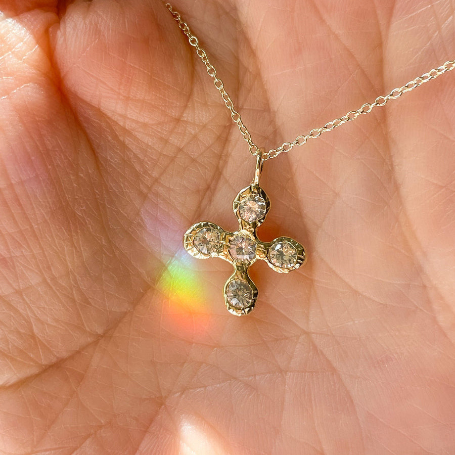 Women's Crystal Cross Pendant Necklace